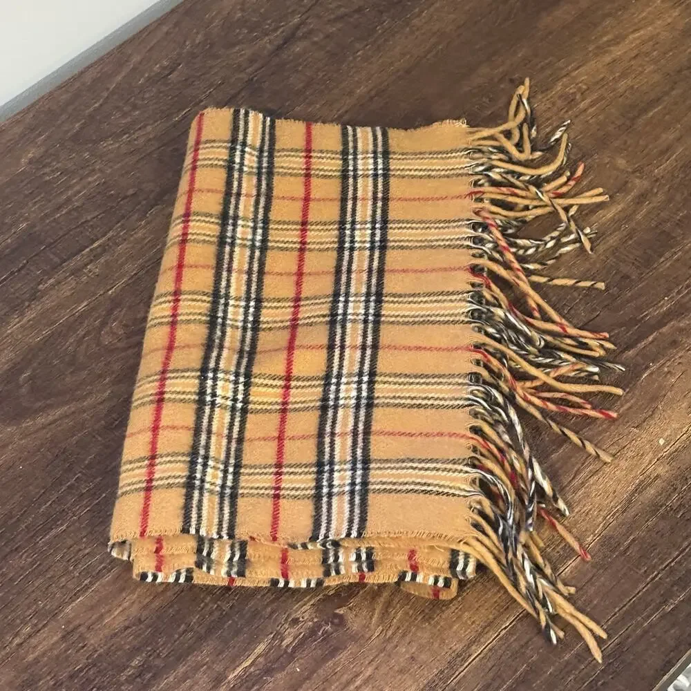 V. Fraas Cashmink Plaid Scarf